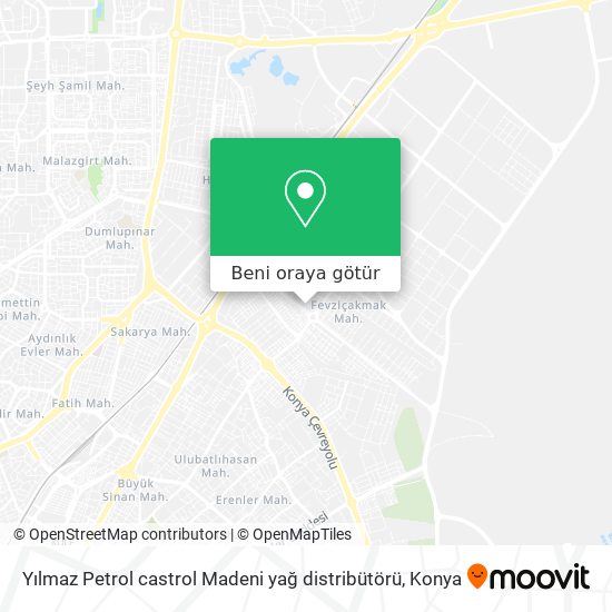 Yılmaz Petrol castrol Madeni yağ distribütörü harita