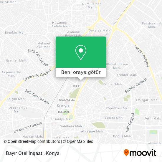 Bayır Otel İnşaatı harita