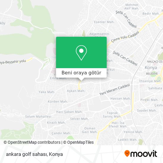ankara golf sahası harita