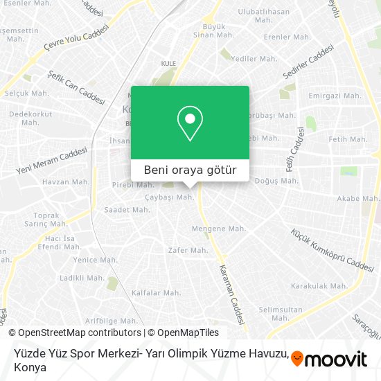 Yüzde Yüz Spor Merkezi- Yarı Olimpik Yüzme Havuzu harita