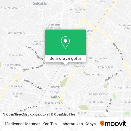 Medicana Hastanesi Kan Tahlil Labaratuvarı harita