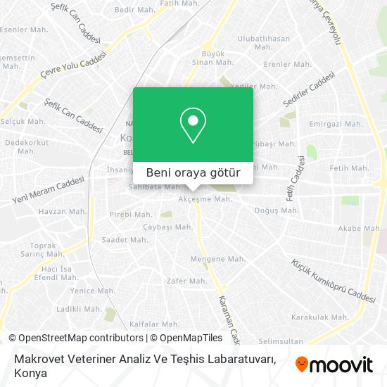 Makrovet Veteriner Analiz Ve Teşhis Labaratuvarı harita