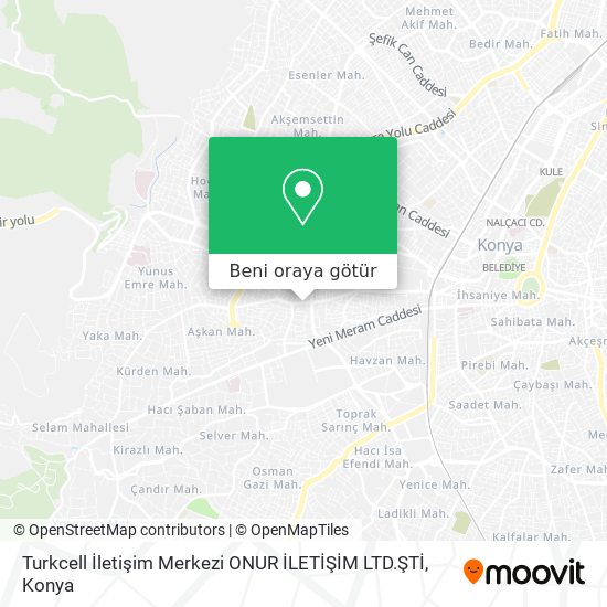 Turkcell İletişim Merkezi ONUR İLETİŞİM LTD.ŞTİ harita