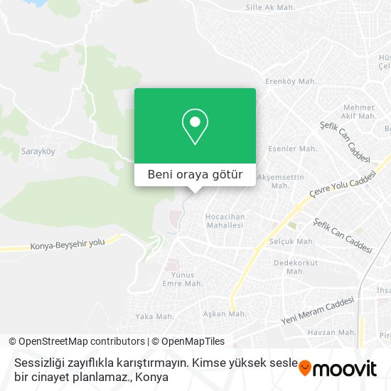 Sessizliği zayıflıkla karıştırmayın. Kimse yüksek sesle bir cinayet planlamaz. harita