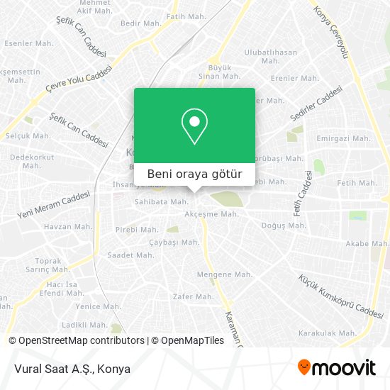 Vural Saat A.Ş. harita