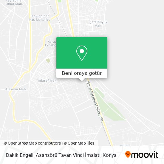 Dakik Engelli Asansörü Tavan Vinci İmalatı harita