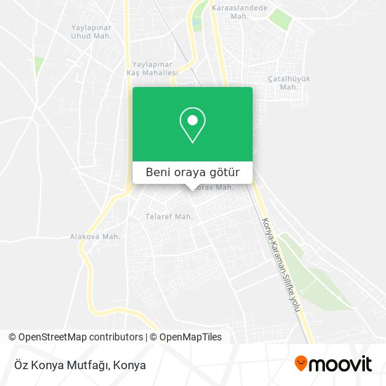Öz Konya Mutfağı harita