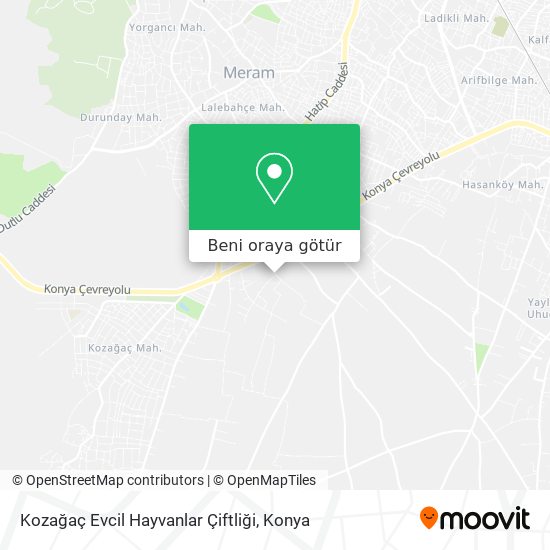 Kozağaç Evcil Hayvanlar Çiftliği harita