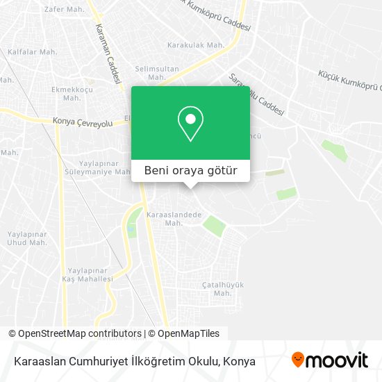 Karaaslan Cumhuriyet İlköğretim Okulu harita