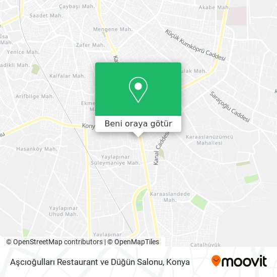 Aşcıoğulları Restaurant ve Düğün Salonu harita