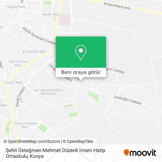 Şehit Üsteğmen Mehmet Düzenli İmam Hatip Ortaokulu harita