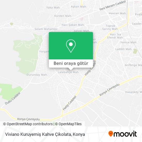 Viviano Kuruyemiş Kahve Çikolata harita