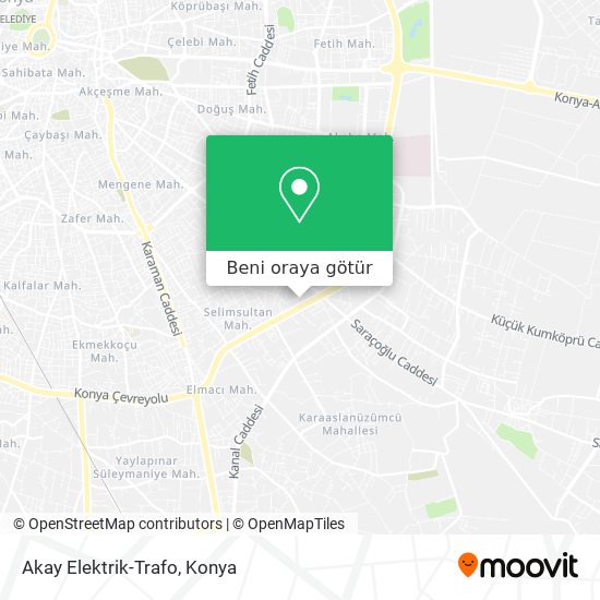 Akay Elektrik-Trafo harita