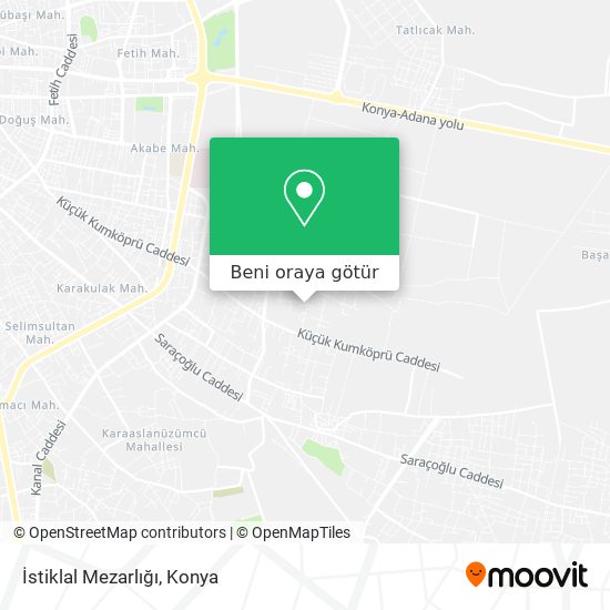 İstiklal Mezarlığı harita