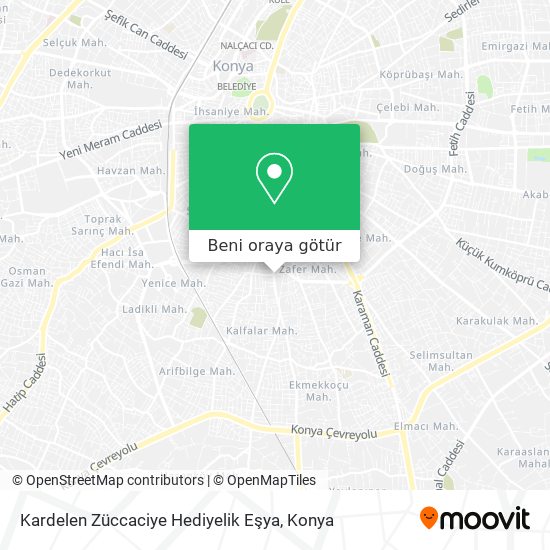 Kardelen Züccaciye Hediyelik Eşya harita