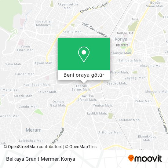 Belkaya Granit Mermer harita