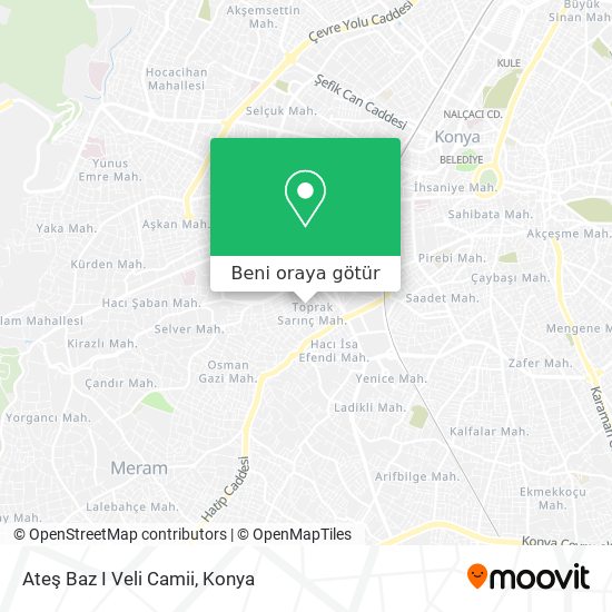 Ateş Baz I Veli Camii harita