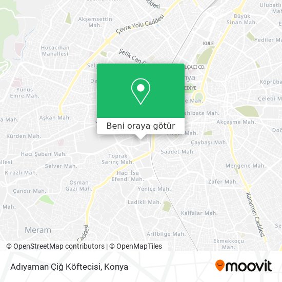 Adıyaman Çiğ Köftecisi harita