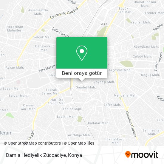 Damla Hediyelik Züccaciye harita