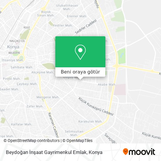 Beydoğan İnşaat Gayrimenkul Emlak harita