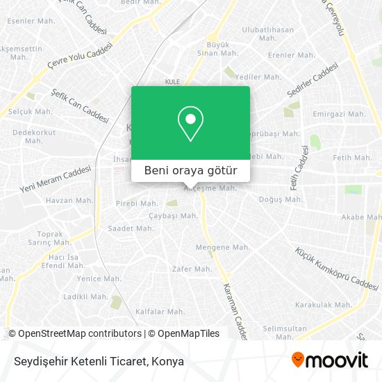 Seydişehir Ketenli Ticaret harita