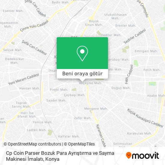 Cp Coin Parser Bozuk Para Ayrıştırma ve Sayma Makinesi İmalatı harita