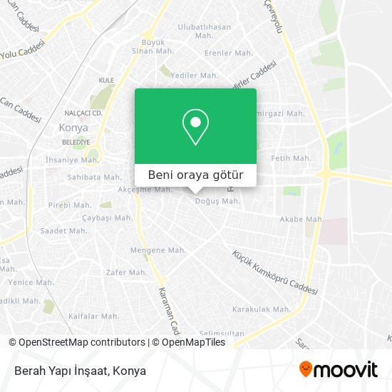 Berah Yapı İnşaat harita