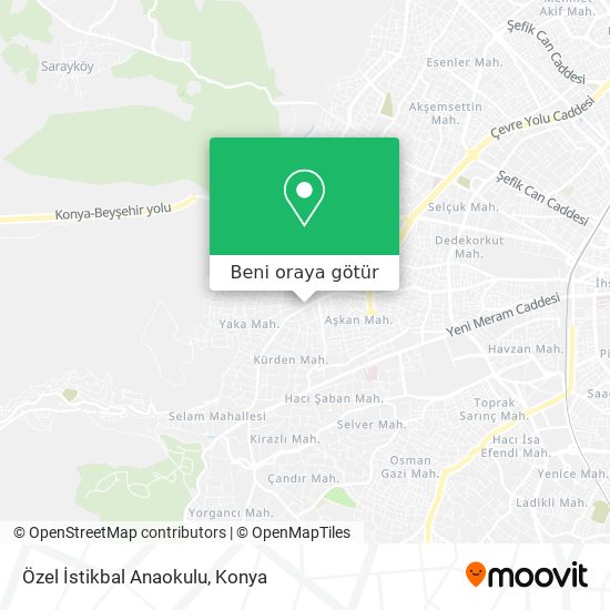 Özel İstikbal Anaokulu harita