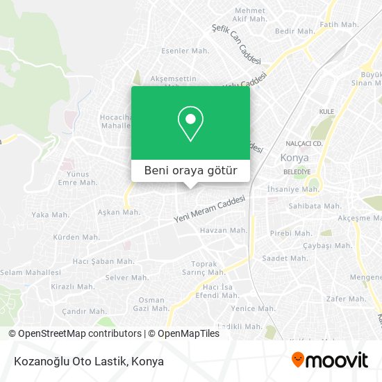 Kozanoğlu Oto Lastik harita