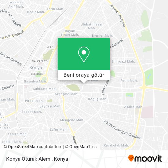 Konya Oturak Alemi harita