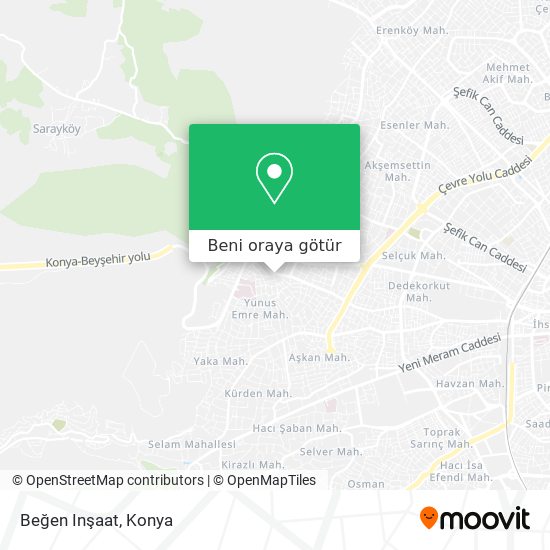 Beğen Inşaat harita