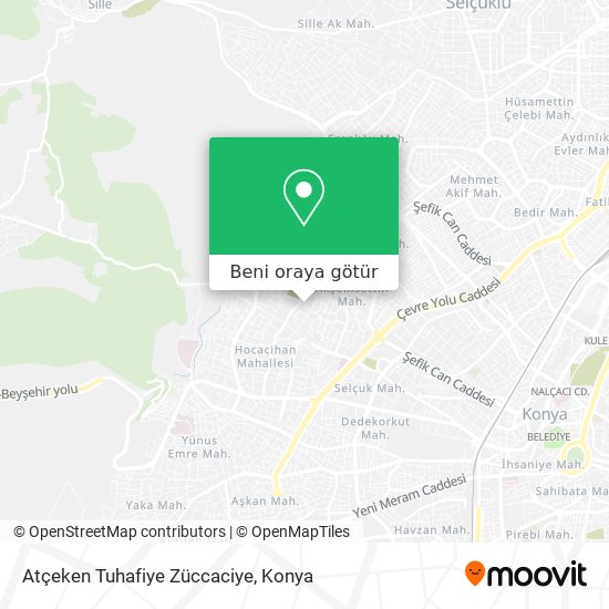 Atçeken Tuhafiye Züccaciye harita