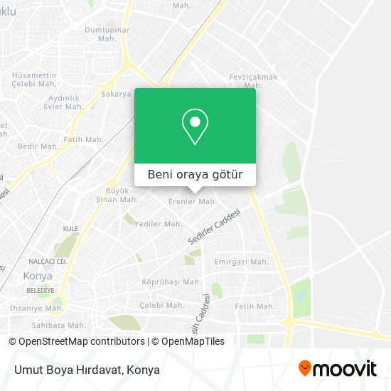 Umut Boya Hırdavat harita