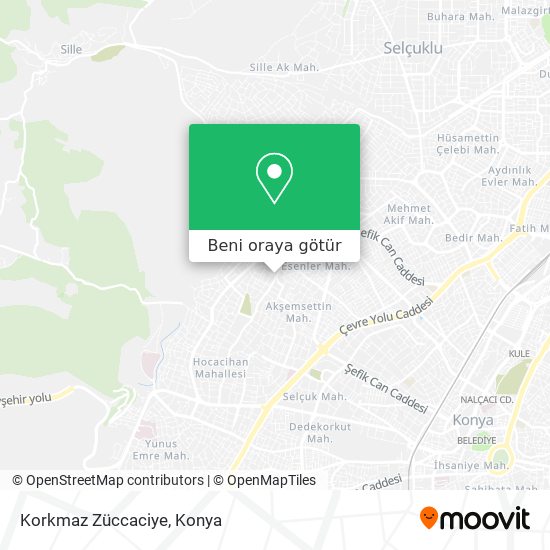 Korkmaz Züccaciye harita