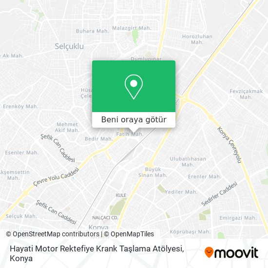 Hayati Motor Rektefiye Krank Taşlama Atölyesi harita