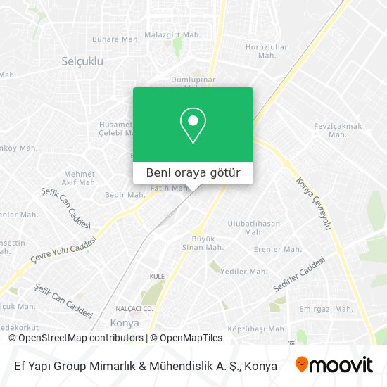 Ef Yapı Group Mimarlık & Mühendislik A. Ş. harita