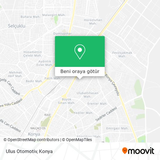 Ulus Otomotiv harita
