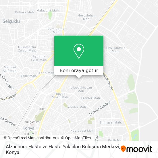 Alzheimer Hasta ve Hasta Yakınları Buluşma Merkezi harita