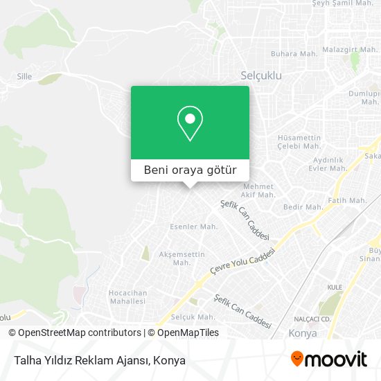 Talha Yıldız Reklam Ajansı harita