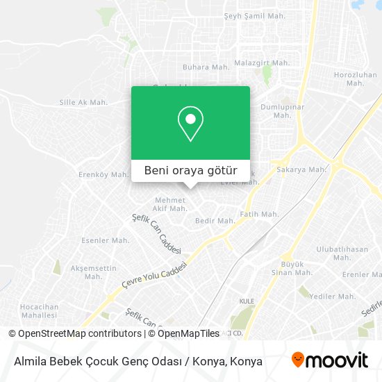 Almila Bebek Çocuk Genç Odası / Konya harita