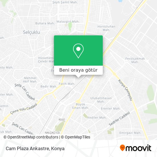 Cam Plaza Ankastre harita