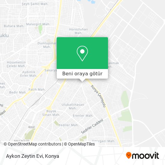 Aykon Zeytin Evi harita