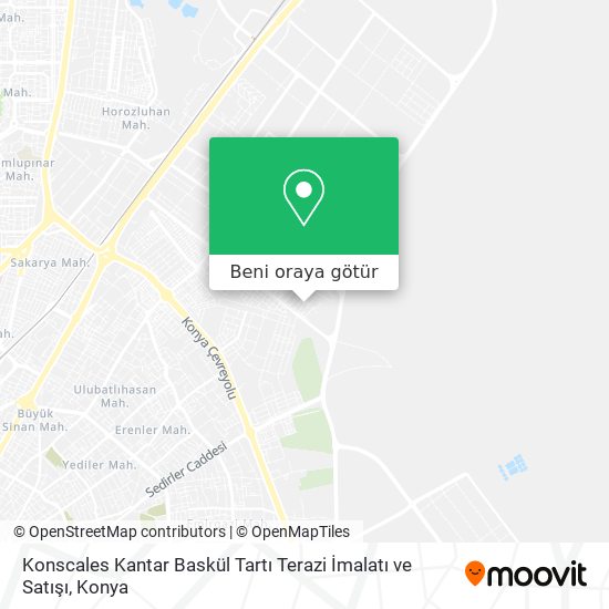 Konscales Kantar Baskül Tartı Terazi İmalatı ve Satışı harita