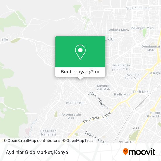Aydınlar Gıda Market harita