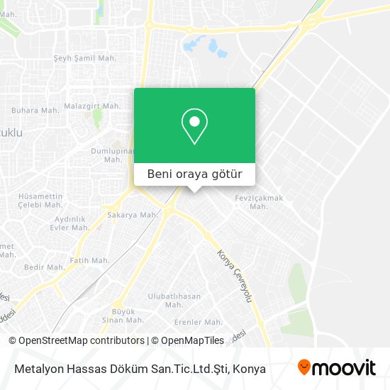 Metalyon Hassas Döküm San.Tic.Ltd.Şti harita