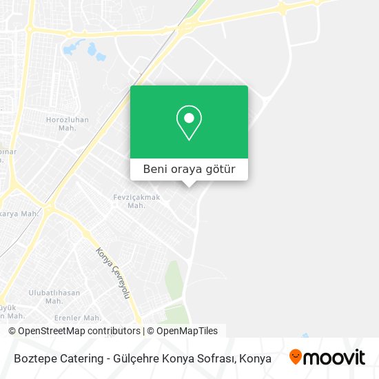 Boztepe Catering - Gülçehre Konya Sofrası harita