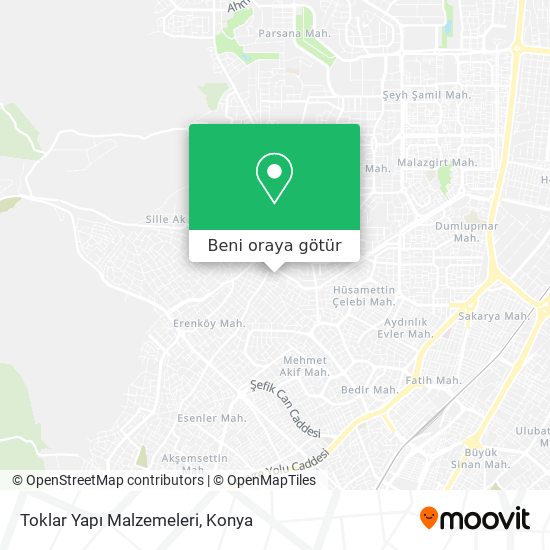 Toklar Yapı Malzemeleri harita