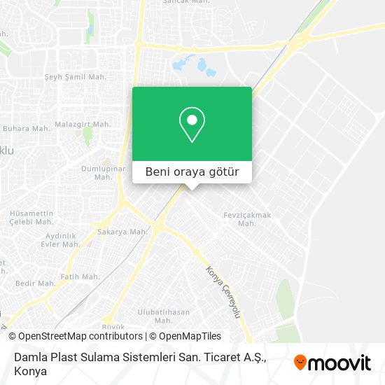 Damla Plast Sulama Sistemleri San. Ticaret A.Ş. harita
