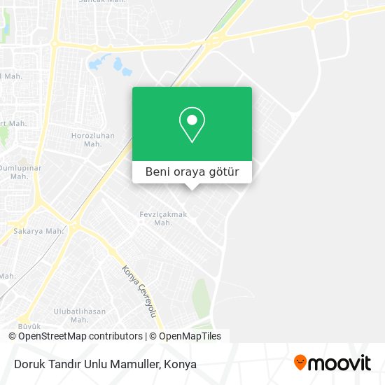 Doruk Tandır Unlu Mamuller harita