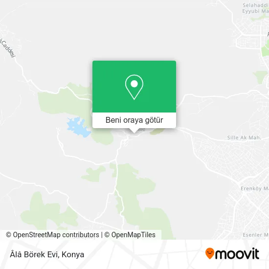 Âlâ Börek Evi harita